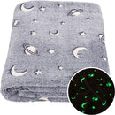 Manta de estrellas y lunas fluorescente